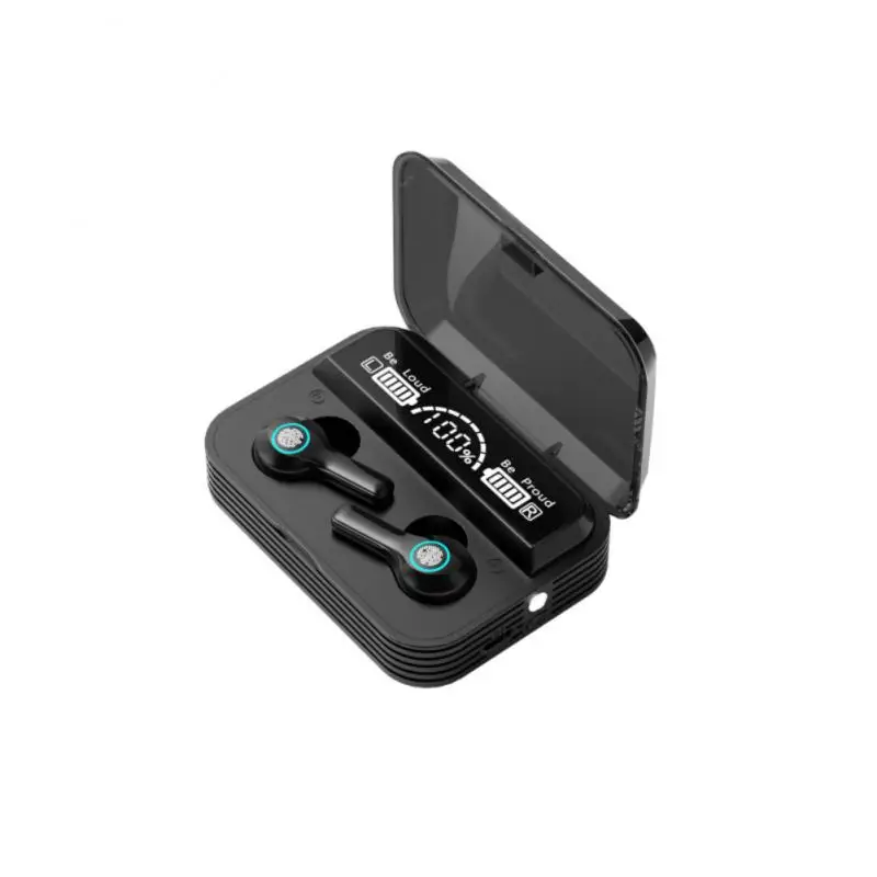

R1 TWS Bluetooth-compatible Earphone Wireless Headphone Stereo Headset Sport Earbuds Microphone With Charging Box for Smartphone
