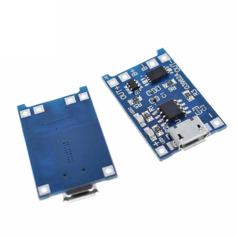 5 шт. Micro USB в 1A 18650 TP4056 модуль зарядного устройства литиевой батареи зарядная плата