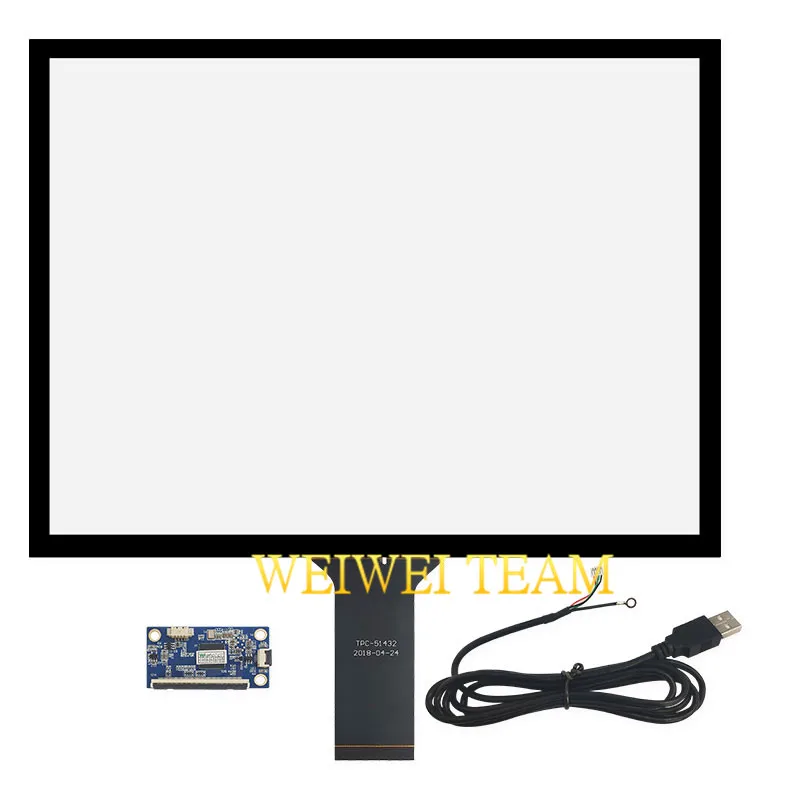 Wisecoco 15 дюймов емкостный сенсорный экран USB plug and play 324 9x248 мм 10 точек для Raspberry Android