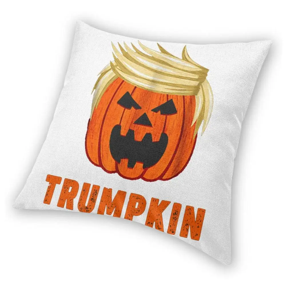 Чехол для подушки TRUMPKIN - MAKE на Хэллоуин бархатная наволочка с рисунком собаки