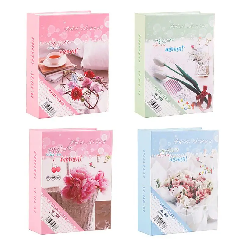 100 листов Фотографии Фотоальбом интерстициальной фото книга чехол для хранения