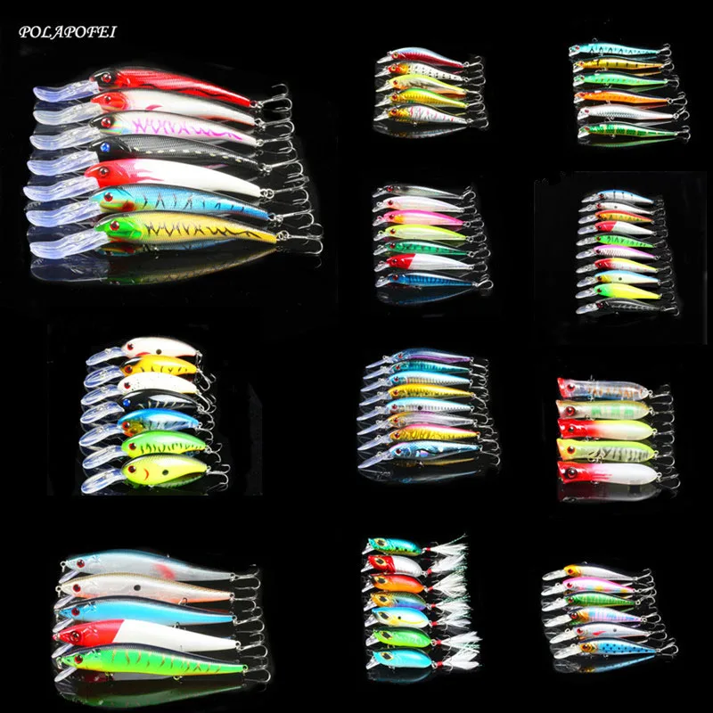 73 шт. воблер Рыболовная Приманка Черный Гольян Поппер щука Карп лосось
