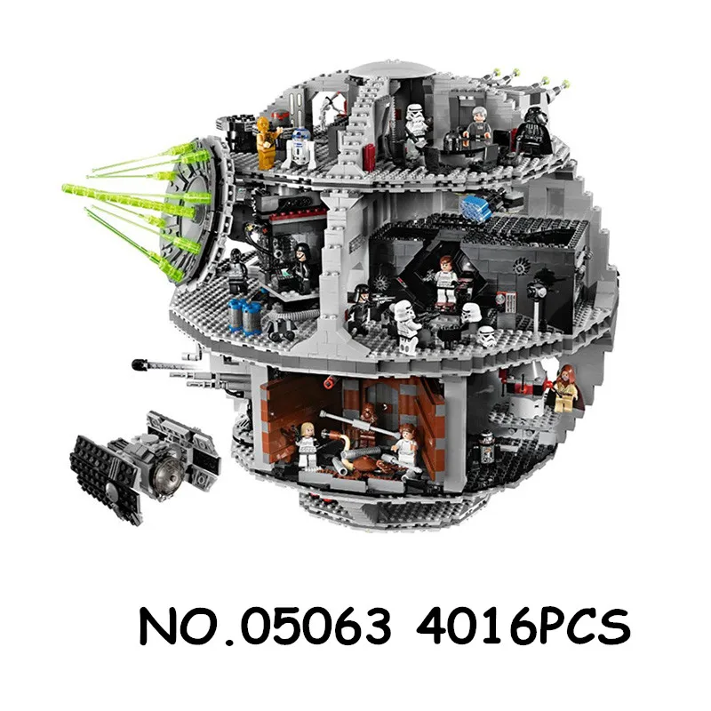 Король UCS Звезда смерти Разрушитель войны 05132 Millenniumed 05063 10188 Сокол строительные блоки кирпичи Рождество 75105 75192 79159 игрушка