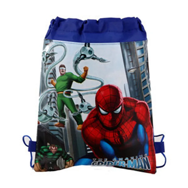 

Original Disney Anime spiderman Storage bag superhero spider-man Figure Bundle Pocket Bag Toys Anmie Figure Toys for Children