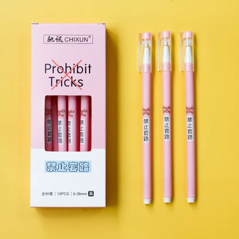 

12Pcs/lot Cute Fruit Gel Pen Lemon Avocado Banana Kawaii Writing Pen 0.38mm Black Ink School Stationery Supplies Office Item