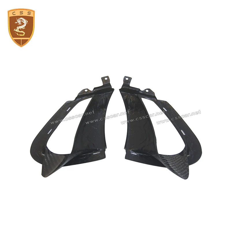 Настоящее углеродное волокно передний бампер вентиляционные отверстия Крышка