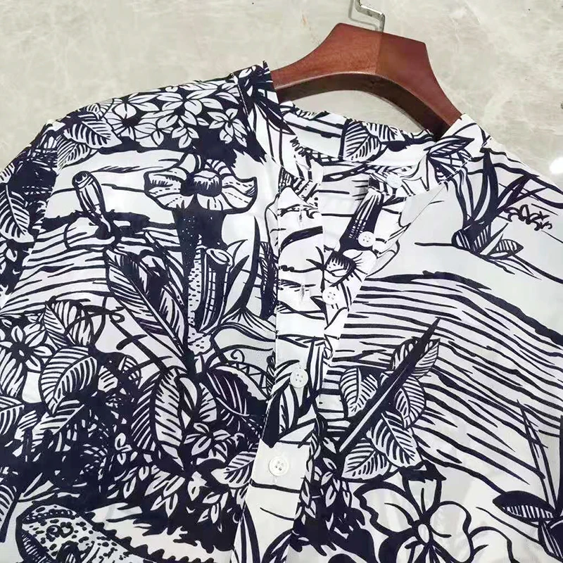 Блузка Женская длинная из чистого шелка весна 2020 | одежда