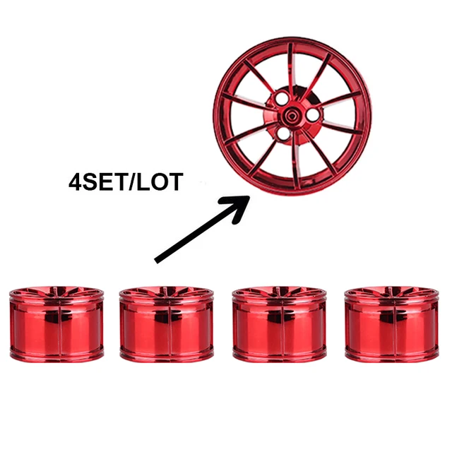 4pcs Technic Car 42056 42083 23009 20086 Bugatti запасные части Красный Черный золотое покрытие колесная ступица, шина строительные блоки аксессуары для кирпичей - Цвет: 4pcs