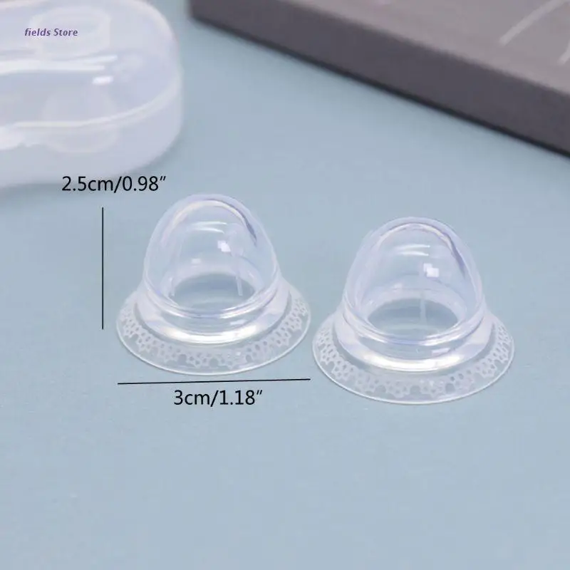 

2PCS Silicone Nipple Aspirator Corrector Painless Nipple Sucker Puller Braces Redress Niplette Correction Clamps Corrector