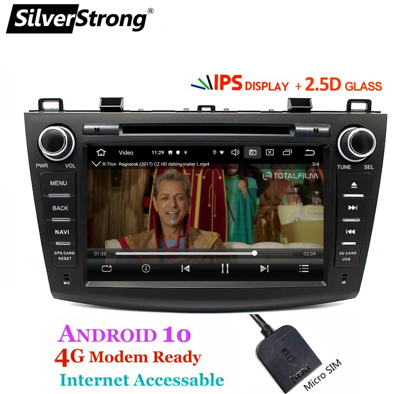 SilverStrong 4G модем Android 10,0 автомобильный DVD для Mazda 3 Axela 4G SIM Автомобильный мультимедийный Mazda 3 Bluetooth 4,0 wifi опция TPMS