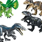 Конструктор Мир Юрского периода, большой динозавр, Птерозавр, велоцираптор, трицератопс, тираннозавр рекс, детские игрушки для рук