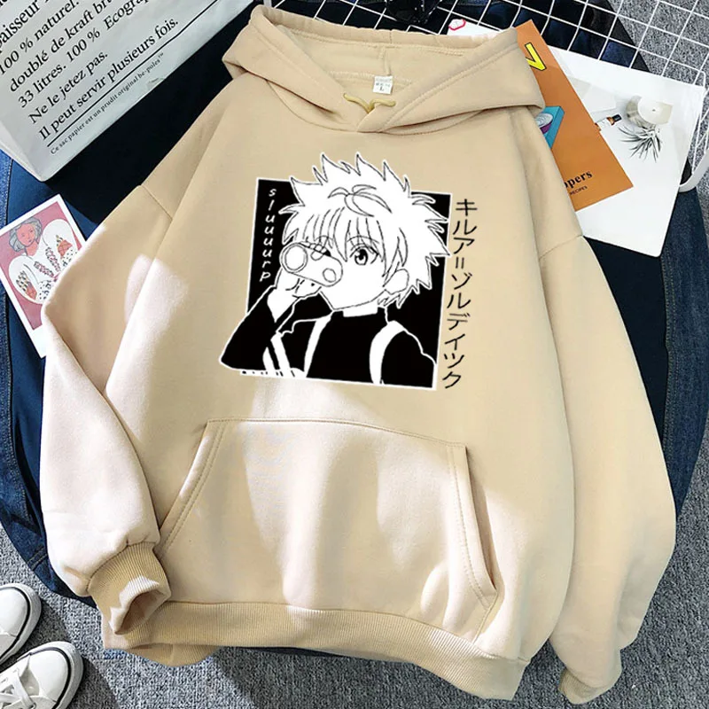 Толстовка унисекс с капюшоном Hunter X Killua Zoldyck | Женская одежда