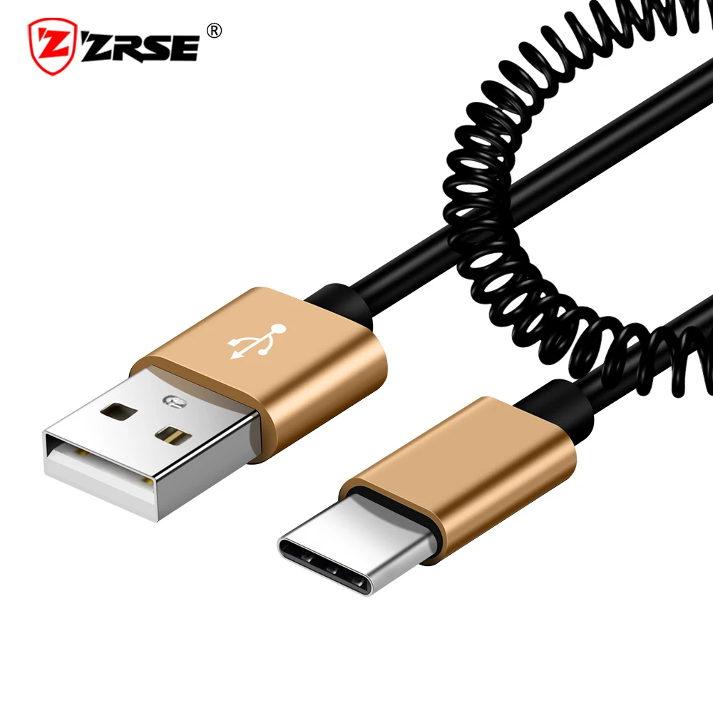 USB кабель ZRSE Type C для Xiaomi 8 9 весна 2 4 А быстрой зарядки и передачи данных OnePlus 7 6 6T