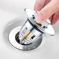 basin flip plug drain sink pop up plug drain sink stopper push button removable pop up slotted drains filter bathtub accessories