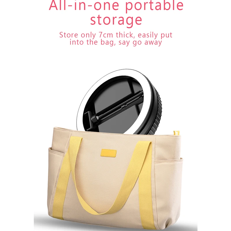 MAMEN складной светодиодный кольцевой светильник для селфи камера освещение