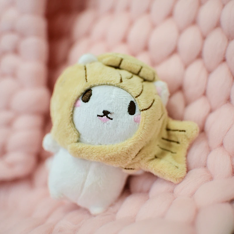 Happy monkey Kawaii брелок с плюшевой игрушкой Мультяшные милые игрушки игрушечная кошка игрушка-брелок для ключей сумка в подарок на день рождения для девочек, детская кофта с Для женщин