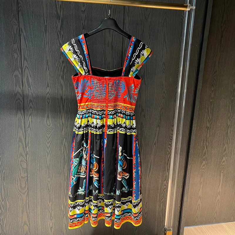 

New style black dress with suspender, sexy and gentle V-neck, retro long black dress with side slit