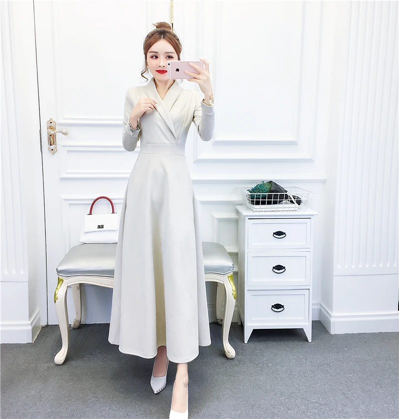 Женское длинное Замшевое платье из искусственной кожи новое модное элегантное