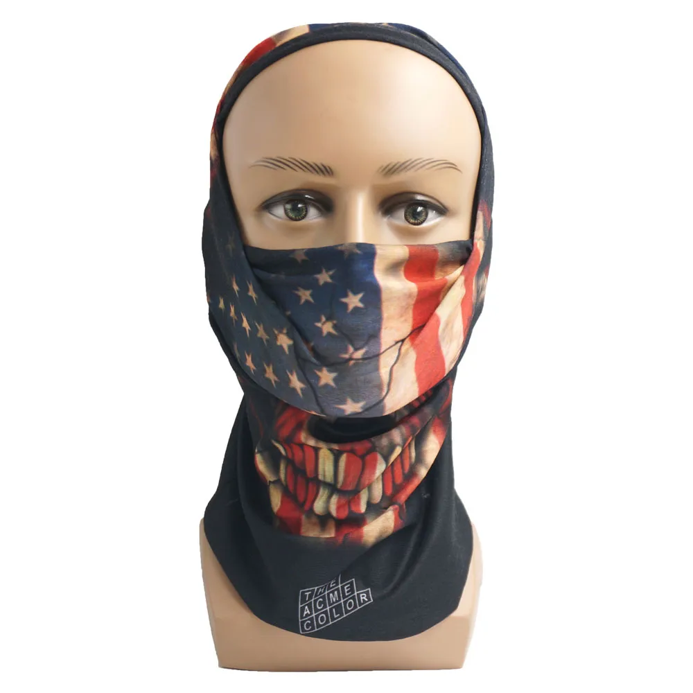 Бесшовный Балаклава волшебный шарф для шеи лица крышка призрак череп голова