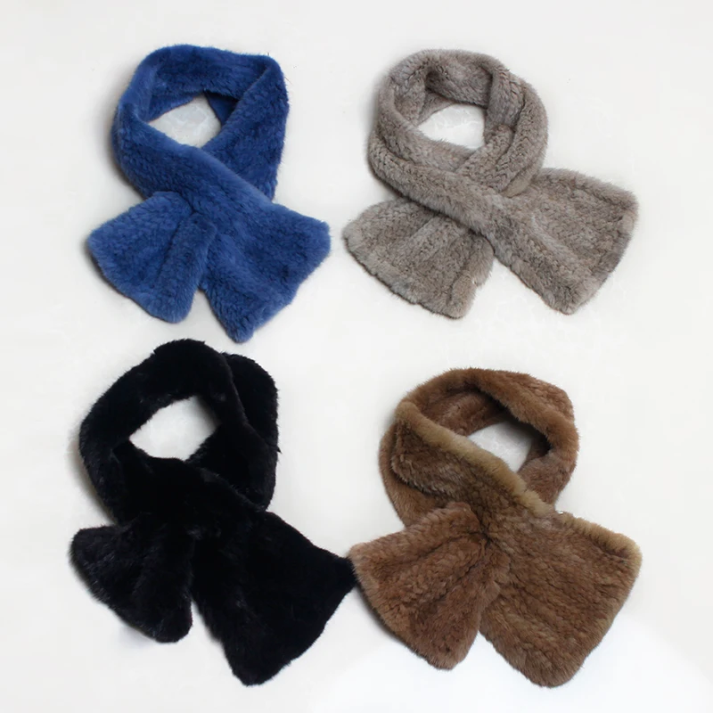 100% натуральный мех норки шарф дермис трава женские зимние шарфы теплый розовый