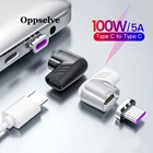 Oppselve 100W кабель-Переходник Usb C Магнитный адаптер типа C для быстрой зарядки Usb Type C магнит конвертер Магнитный Тип кабеля тип-c USBC USB адаптер