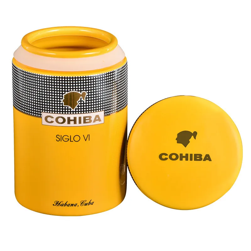 

Ceramic Cigar Humidor Box Cigar Case Jar Seal Humidor Box Fit 15 Cuba Cigars