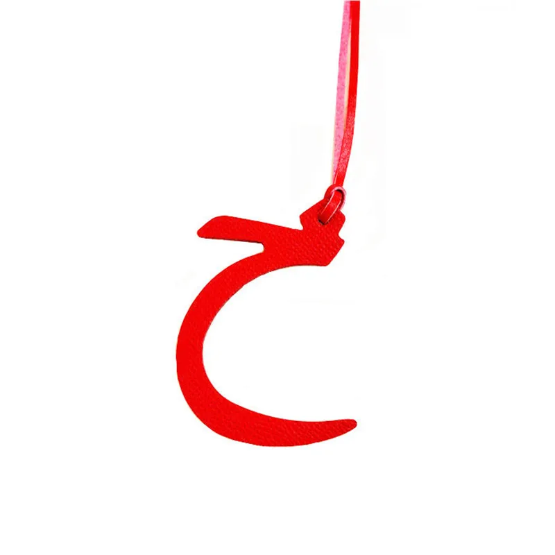 Брелок для рюкзака из натуральной кожи с надписью арабский алфавит | Багаж и