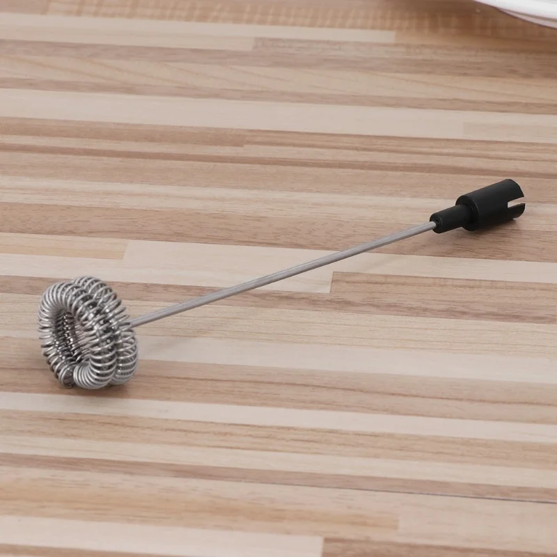 

Powerful Electric Milk Frother With 2pcs Stainless Steel Spring Whisk Foam Maker