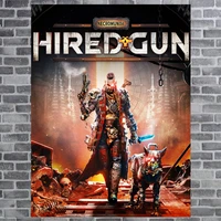 necromunda hired gun game poster anime canvas oil painting live room wall scroll wall stickers poster home decoration painting