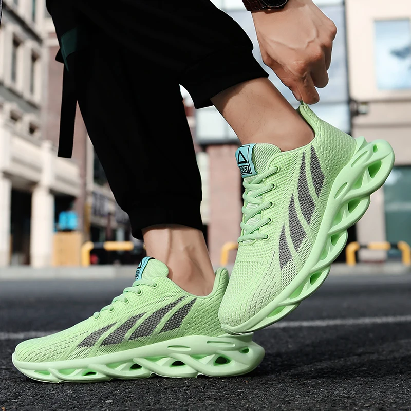 

Green Blade Sneakers Men Fashion Summer Shoes Cheap Big Size 46 Casual Sneakers Men Shoes Breathable Trainers for Men zapatillas