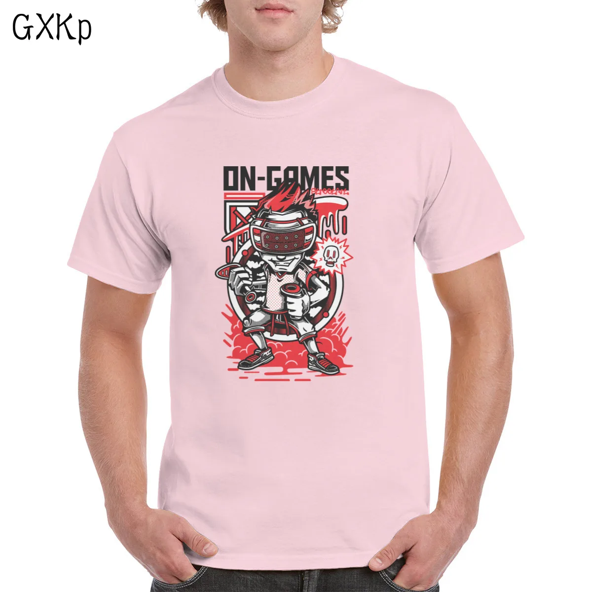 

On-Gam T-shi Uni Hip Hop T-shi Ro Punk Style ical tops 100% Cats Clothing Women/man