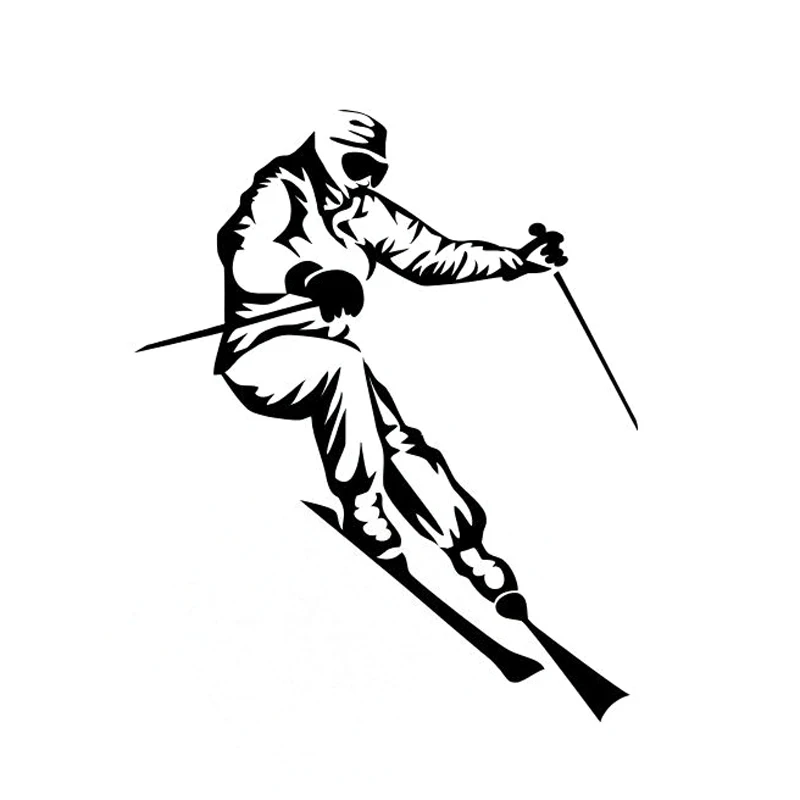 Автомобильные наклейки модные забавные аксессуары для украшения лыжных видов