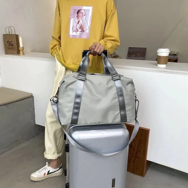 Модная большая дорожная сумка женская сумка-тоут нейлоновая водонепроницаемая