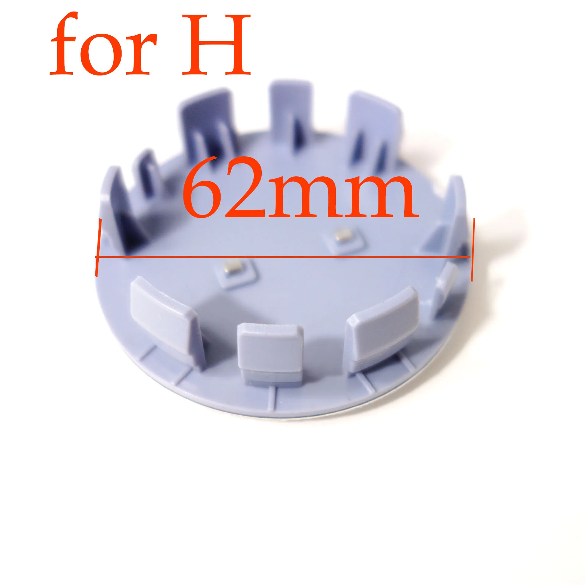 

4pcs 62mm Car stickers chrome H Aluminum wheel center cover emblem logo car styling wheel cover Decorative cover