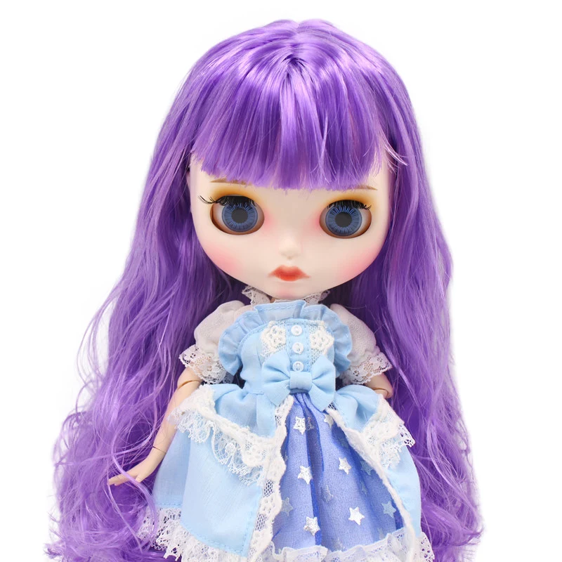 Фабрика ICY 1/6 шарнирное тело фиолетовые волосы новое матовое лицо с 4 цветными