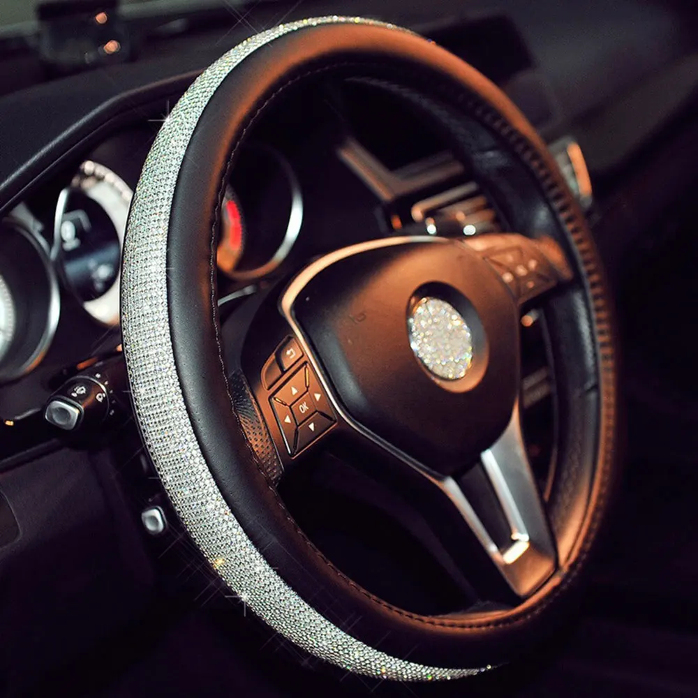 

Universal 15 Inch Fashion Steering Wheel Wrap Steering Wheel Cover Breathe Freely Auto Car Accessories Classic