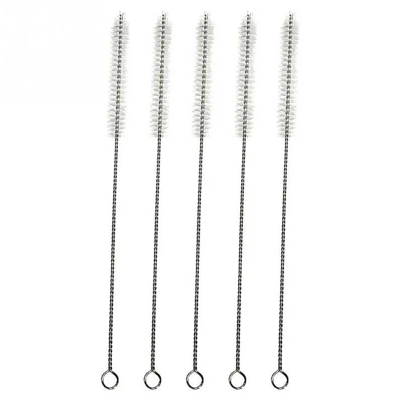 5Pcs/lot Straw Cleaning Brush Stainless Steel Feeding Bottle Wash Drinking Pipe Straw Baby Bottle Brushes Brush Cleaner