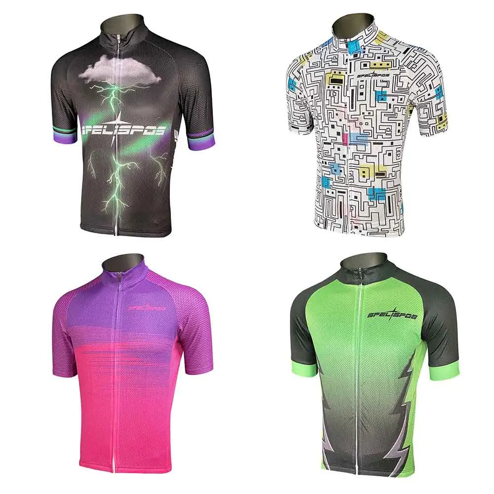 

Cycling Shirts Kit Men Summer BIke Jersey Short Sleeve Downhill Maillot Dresses Aero Ciclismo Conjunto Tops Wear Bicycle Uniform