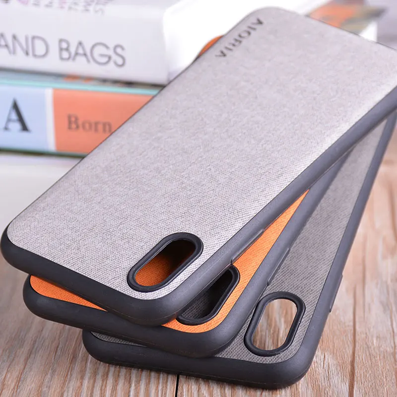 Чехол для iPhone X XR XS max, роскошный текстильный кожаный чехол из мягкого ТПУ, жесткий чехол для телефона для iPhone X XR XS, чехол funda capa