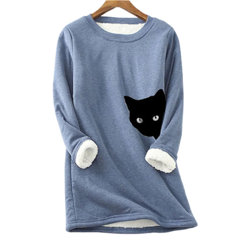 

Женский трикотажный свитер с круглым вырезом и длинным рукавом