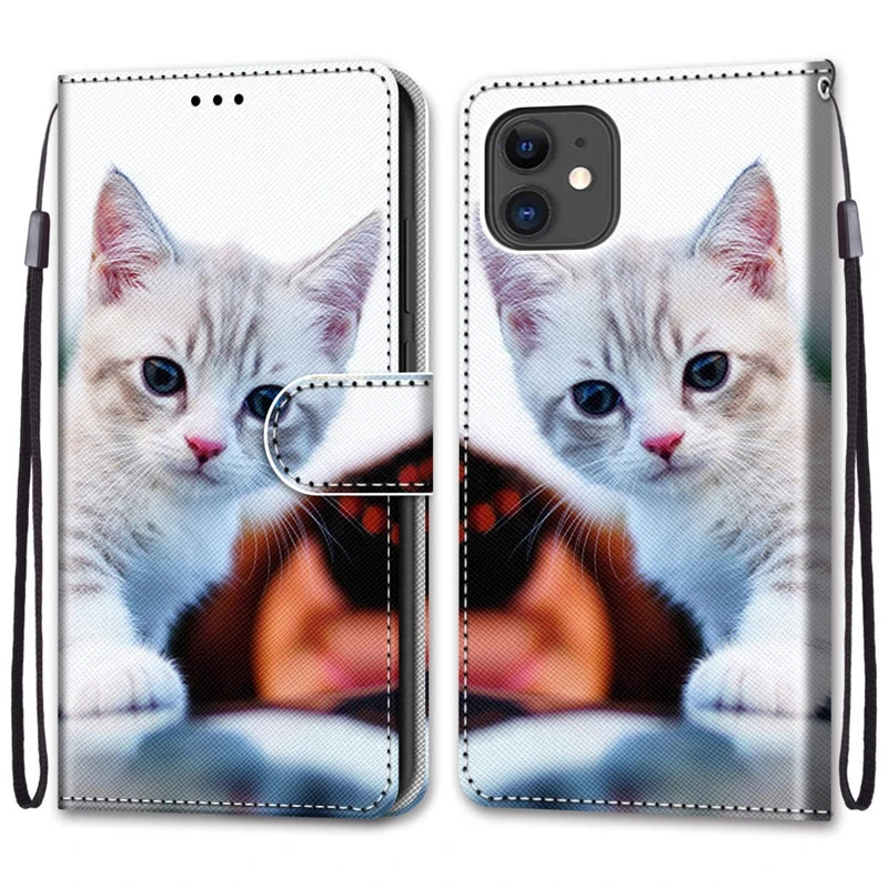 Кожаный чехол-книжка с бумажником чехол для iPhone 11 Pro Max Etui 6 7 8 X XR XS hoesje - купить по