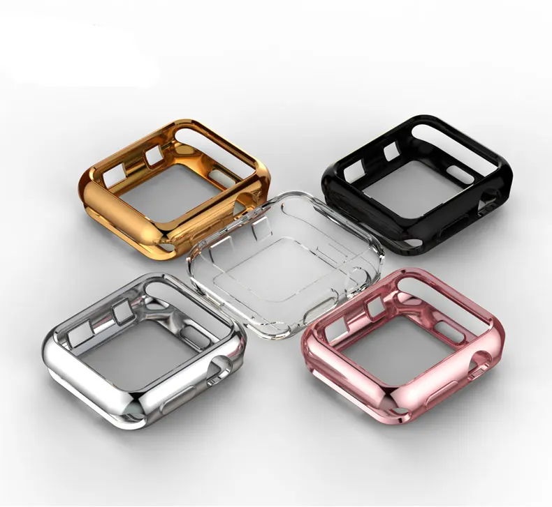 Чехол для apple watch band 42 мм 38 мм iwatch TPU Защитный гибкий бампер против царапин мягкий тонкий силиконовый чехол серия 3 2 1