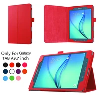 case cover for samsung galaxy tab a 9 7model sm t550 sm p550 p555 t555 tablet cover pu leather flip bracket stand stylus holder