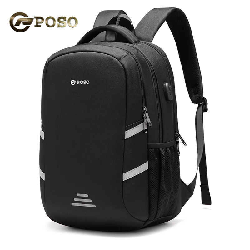 

Новый деловой рюкзак для ноутбука, мужской водонепроницаемый рюкзак для ноутбука с USB зарядкой 15,6 дюйма, дорожная сумка, противокражный рюк...