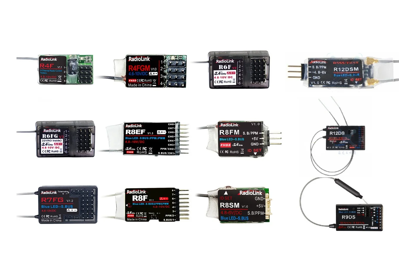 Радиоуправляемый мини-приемник Radiolink R4FGM R4F R6FG R6F R6DSM R6DS R7FG R8F R8EF R8FM R8SM R12DSM R12DS R9DS для