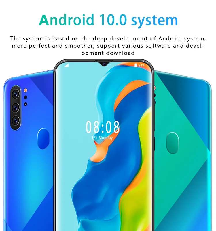 

M80 4G 5G Smartphone Android OS 10.0 System Support Face/Fingerprint Recognition Cell Phones Unlocked Global Version