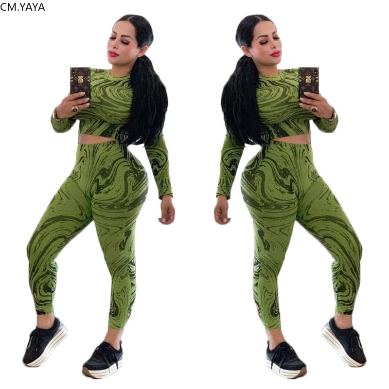 Женский комплект из двух предметов GL зимний укороченный Топ с длинным рукавом и