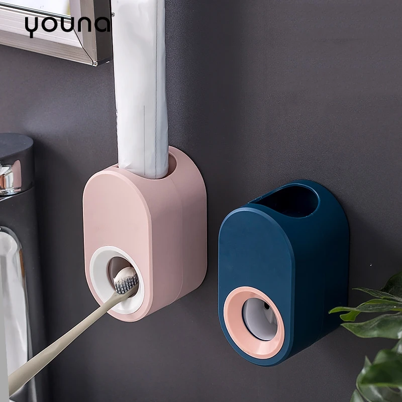 Настенный автоматический дозатор для ванной пасты дома Ванная комната