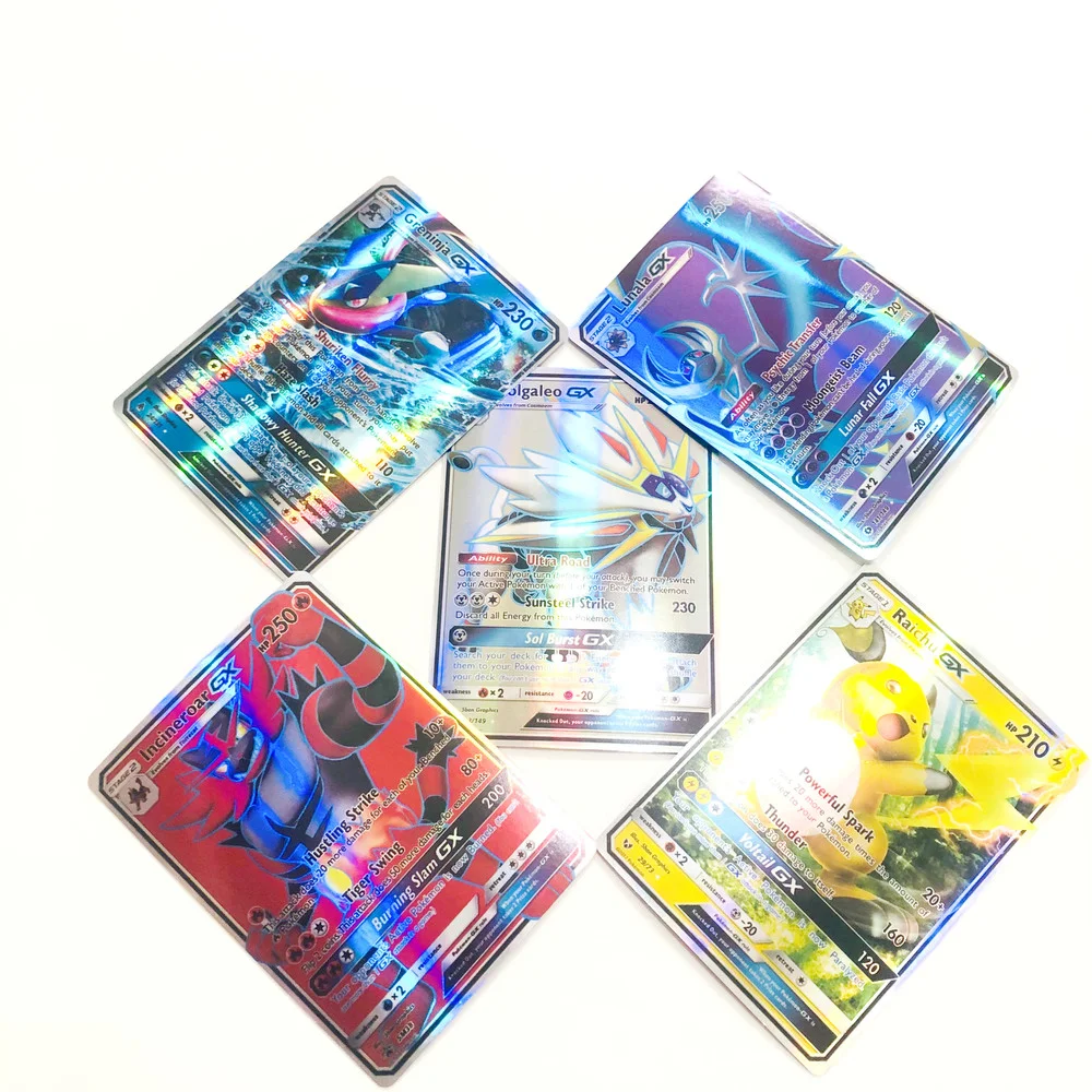

Случайный 10-50 Pokemon английские карточки GX флеш-карта игра Боевая коллекция карт подарок на день рождения для детей Детские игрушки