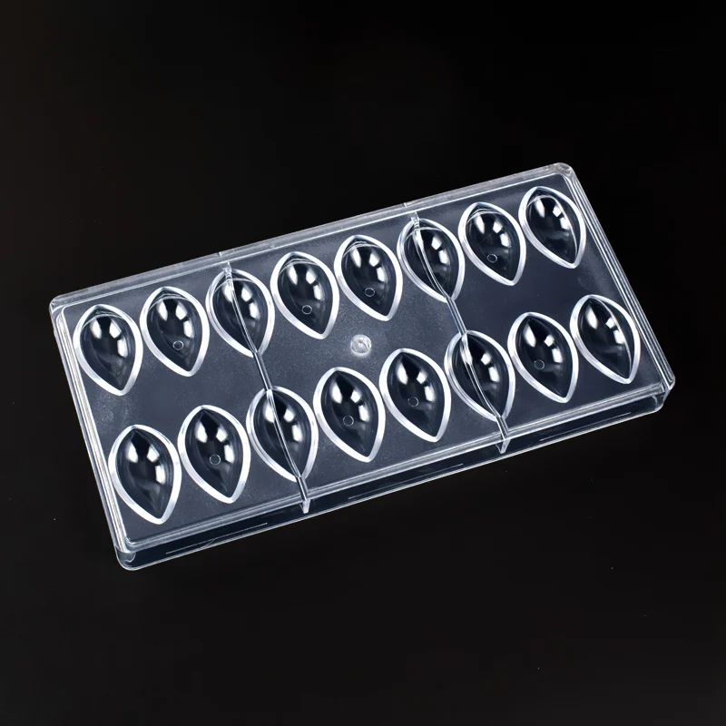 Лотос 3D шоколадная форма в форме оливы Пластиковая для шоколада конфеты формы